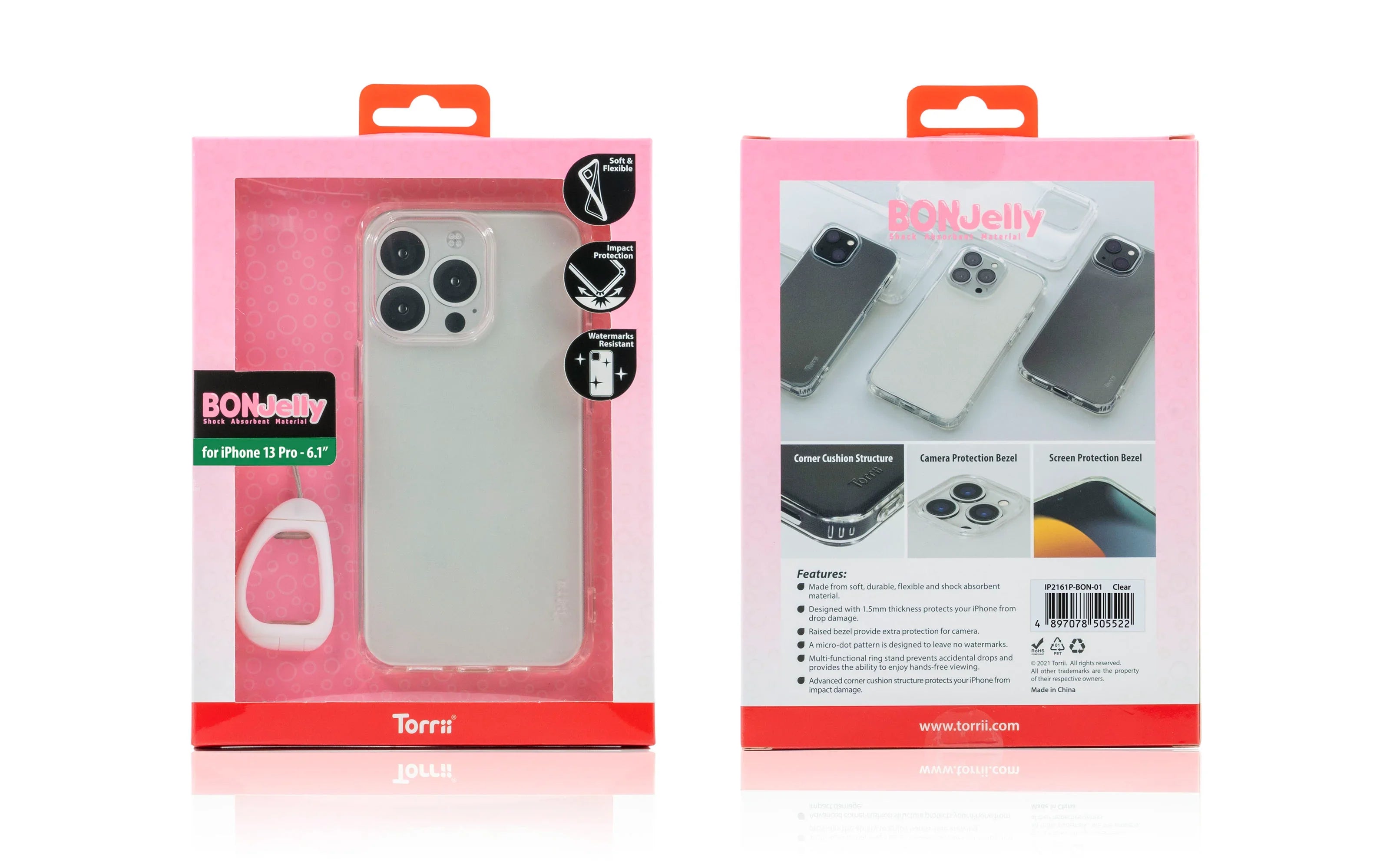 Torrii Bonjelly Case For iPhone 13 Pro - Clear - Tashqila Torrii Bonjelly Case For iPhone 13 Pro - Clear - Tashqila